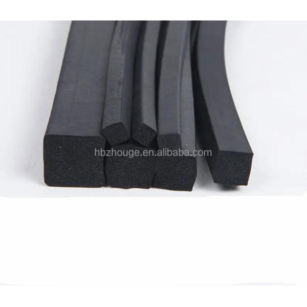 Extruded Black EPDM Round Foam Sealing Strip for Sponge Rubber Ring Cord Installation