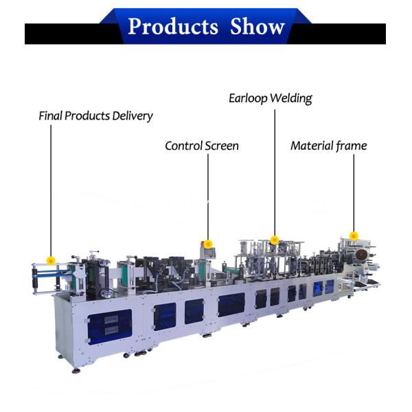 Fully Automatic Medical N95 Mask Making Production Machine for N95 mask 70-80pcs/min