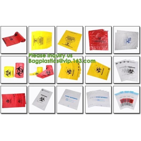 Reusable Resealable Biohazard Specimen Bags, Laboratory Sample Bag, Zip lockk, Outside Pocket Paperwork Pouch