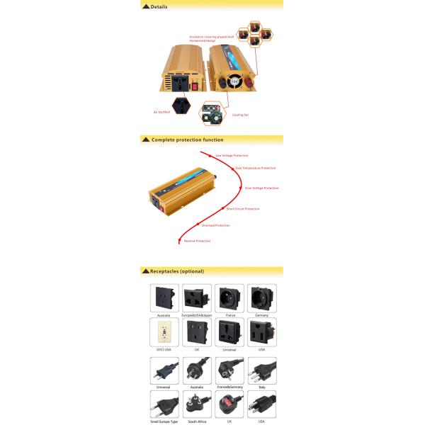 CI-1500 New design modified sine wave power inverter for solar system use power inverter