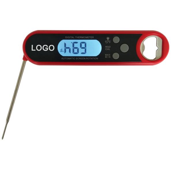 Auto Rotation Display Instant Meat Thermometer , Instant Read Digital Thermometer