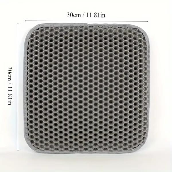 Washable Pet Accessories Double Layer Cat Litter Trapping Mat Waterproof