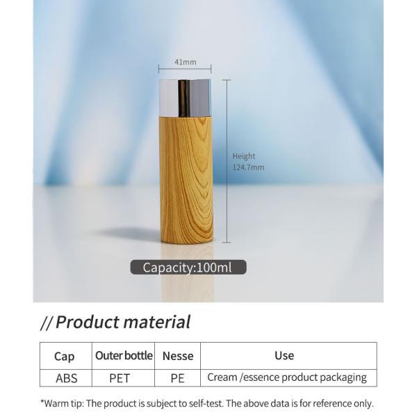 Customized Skin Care Plastic Bottle 100ml 120ml PET Lotion Pump Bottle For Skincare Cosmetic Packaging