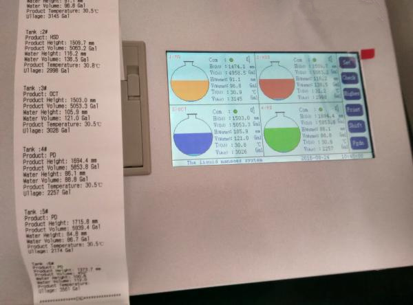 Autoamted Diesel Fuel Tank Level Monitor , AC220V Fuel Monitoring Device