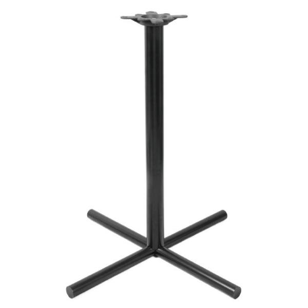 Restaurant Dining Table Legs Round Metal Bar Table Base Black / Brown Colour