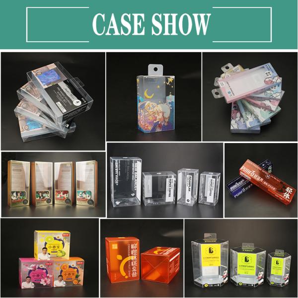 Custom Design Candy Transparent Printed Plastic Box PET Packaging Box Manufacturer