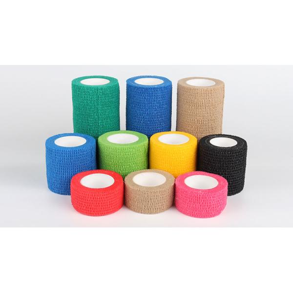 Colorful Self Adhesive Elastic Bandage With Many Sizes Advanced Customized