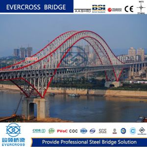 China Permanent Steel Arch Bridge Prefab Steel Bridges With High Strength wholesale