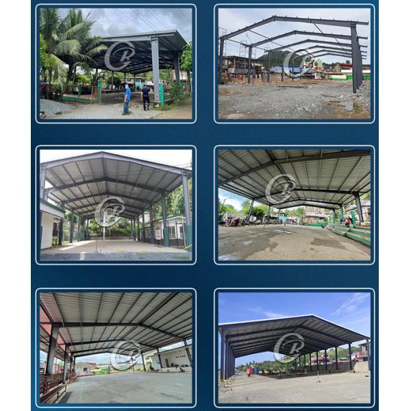 Outdoor Basketball Court Cover , Sturdy Steel Structure Stadium