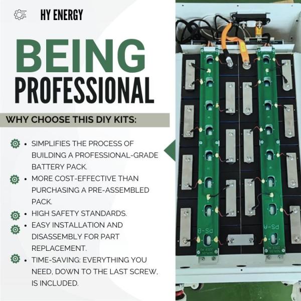 48v Diy Lithium Battery Accessories Lithium Battery Box Kit 16s 200a Scalable Design