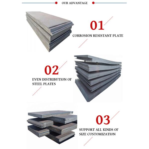 OEM ODM 6mm Mild Carbon Steel Sheet Plate 345B Q345C Q345DUsed for building components, containers, boxes, furnace