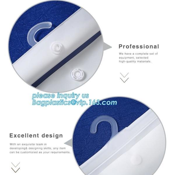 non-heavy metals Zip lockkk file document pvc bags,plastic document bag with zipper,waterproof document bag with custom