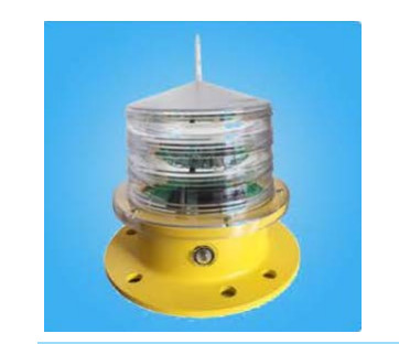 IP65 LED Solar Powered Aircraft Warning Lights On Towers