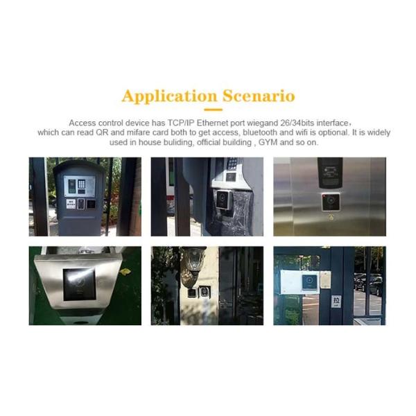 High Security NFC RFID Barcode Door Access System RJ45 IC Card Reader Iso 14443a