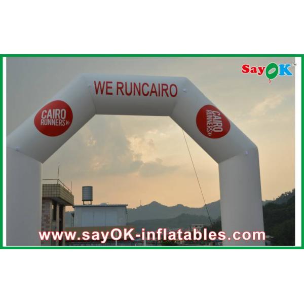 Inflatable Run Through Tunnels Outdoor Durable PVC Inflatable Arch Logo Printing 4m X 4m Customized