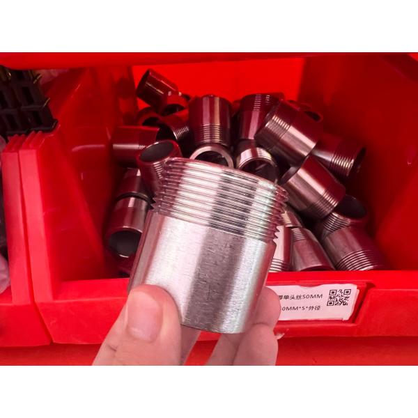 SS304 316 Welding Nipple with NPT BSPP BSPT Threaded One Side Threaded Pipe Fittings