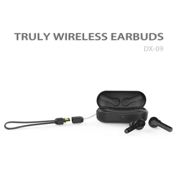 Auto Pairing Mono Bluetooth Headphone T5 TWS Touch Control 100hrs Standby Time