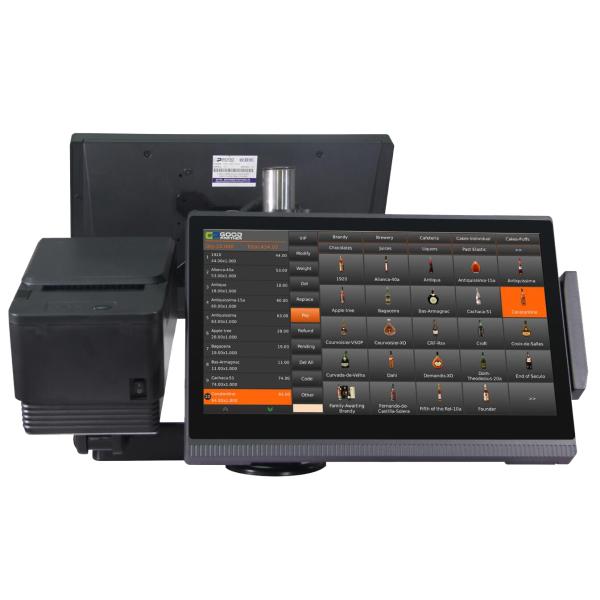 ASCI Keyboard Optional and 80mm Thermal Receipt Printer for HDD-780 POS Cash Register