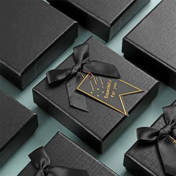Valentine's Day jewelry boxes with Korean style design featuring long strip bows