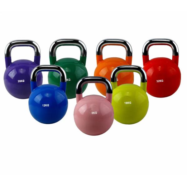 Free Weight Adjustable Portable Kettlebell Colorful Powder Coated Cast Iron