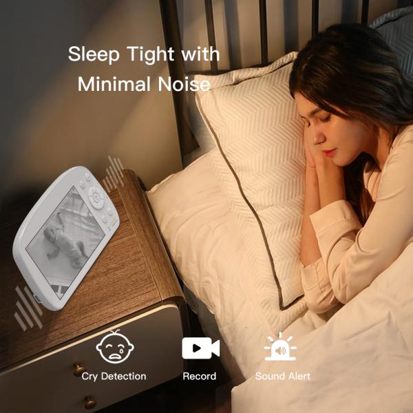 Auto Tracking Video Baby Monitor CCTV Wifi Night Vision Home Security Baby Monitor