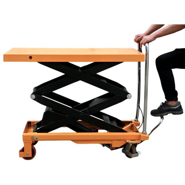 105 Kg Capacity Hydraulic Table Lifter Foot Pedal Lifts To 1300 Mm Height