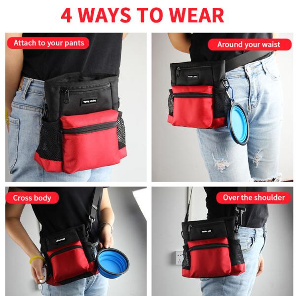 Nylon Dog Training Treat Pouch Waterproof Dog Training Bags Outdoor