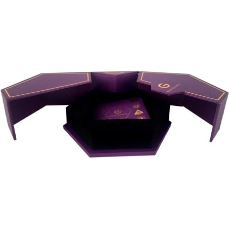 Rose Gold FSC Double Door Gift Box CMYK PMS Flower Cosmetic Packaging Box