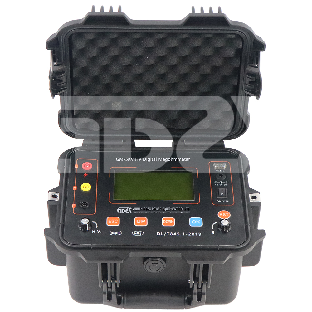 GM-5kV Adjustable Insulation Resistance Digital Megohmmeter High Voltage