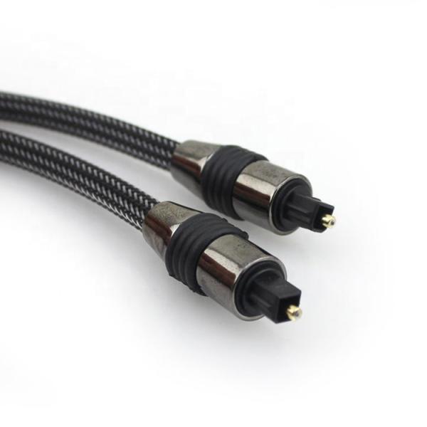 1M 2M 3M 5M High Quality Durable Braided Fiber Optic Toslink Spdif Digital Optical Audio Cable