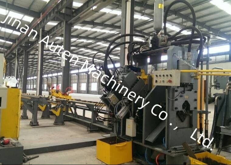 630KN Punching Force Customizable CNC Angle Punching Marking And Shearing Line 4 Group of Marking letters