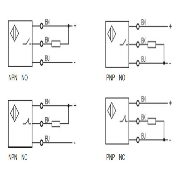 Stainless Steel M4 Small Inductive Sensor Shielded Unthreaded Long Sensing Distance