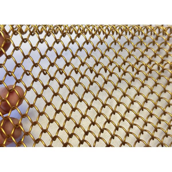 Fireproof Metal Mesh Shower Curtains Used For Interior Design