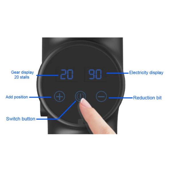 Red White Electric Portable Cordless Deep Muscle Massage Gun Home Fitness Equipment