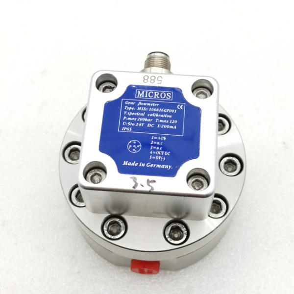 Accuracy Gear Positive Fuel Oil Replacement Aluminum Gear Flow Sensor Output Unit Blue