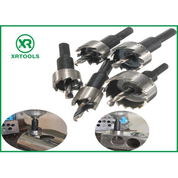 White Finished HSS Hole Saw , Fluted Teeth Metal Hole Saw Metal Drilling