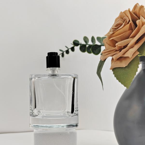 Collar Material Glass Products Empty Perfume Cylinder Glass Bottles 30ml 50ml 100ml