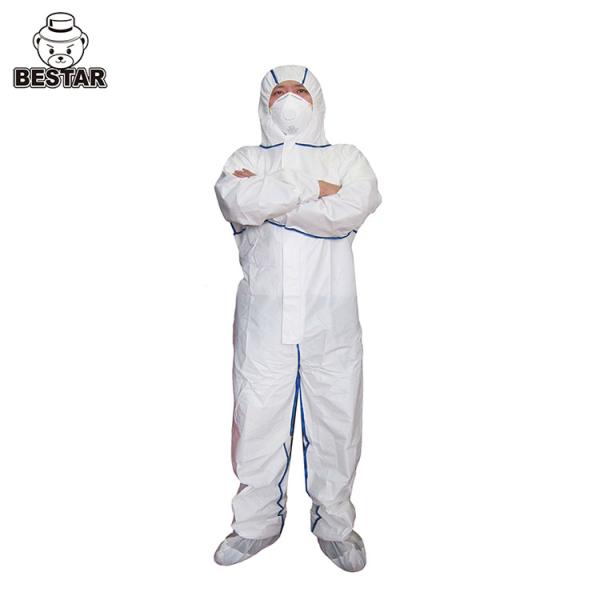 TYPE 4B/5B/6B Disposable Protective Coverall White Disposable Coverall