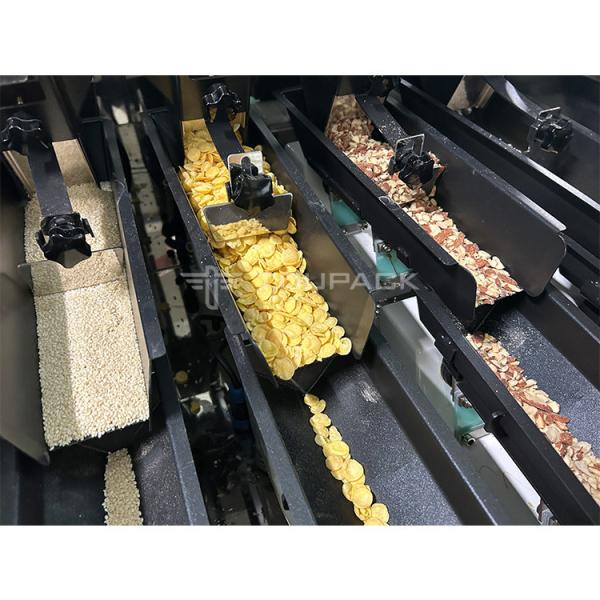Factory Mixed Dry Fruit And Nuts Multihead Weigher 4 Head Linear Weigher Vffs Packing Machine Zip Bag Packing Machine
