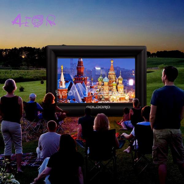 Outdoor Projection Inflatable Airtight Projector Screen Inflatable Movie Screen
