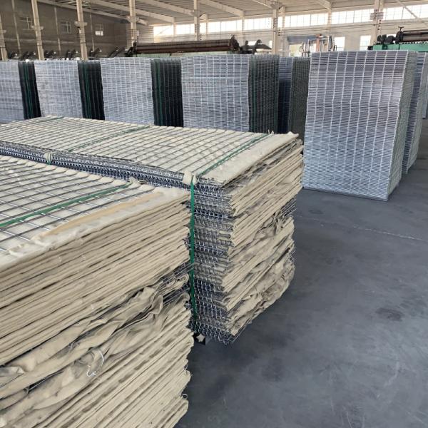 Protective Gabion Baskets Galvanised 0.3m Width Defensive Barrier