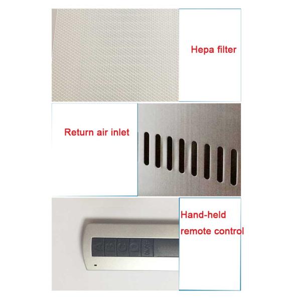 Desk Top Laminar Clean Bench Colored Steel Sheet Material For Microelectronic Operation