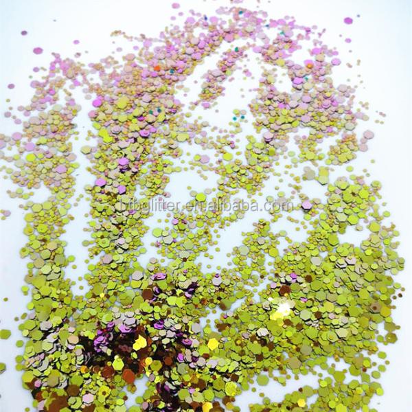 Chameleon Color Changing Glitter for Eye Face Crafts Nails Mix of Chunky Color Shifting Glitter