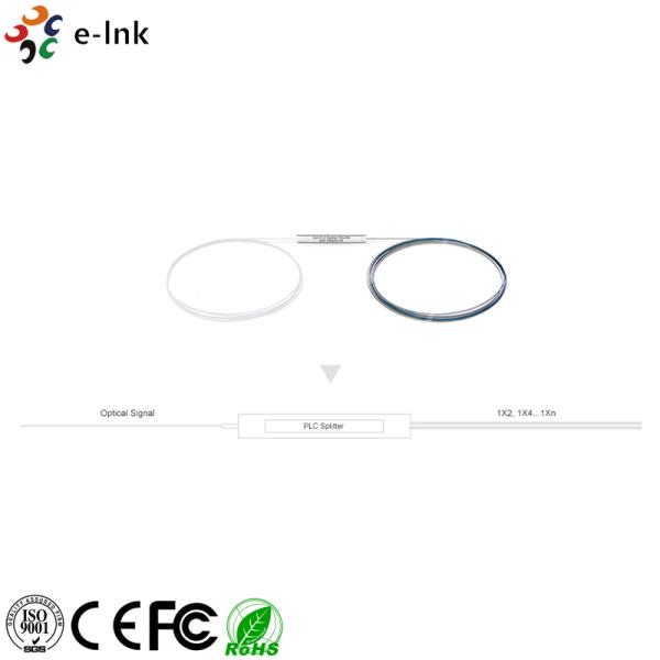 1x2 1x4 1x8 1x32 1x64 Bare Fiber PLC Splitter