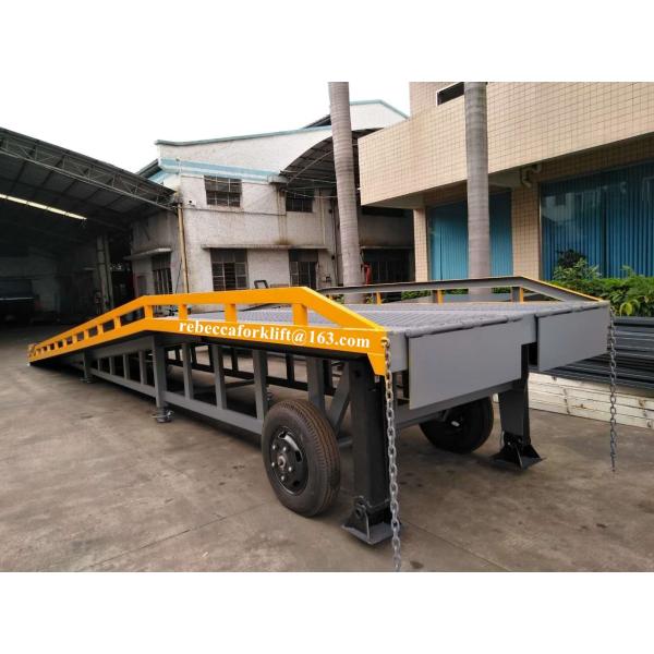 Europe Style Container Yard Ramp 10 Ton Steel Panel Non Slip Foldable