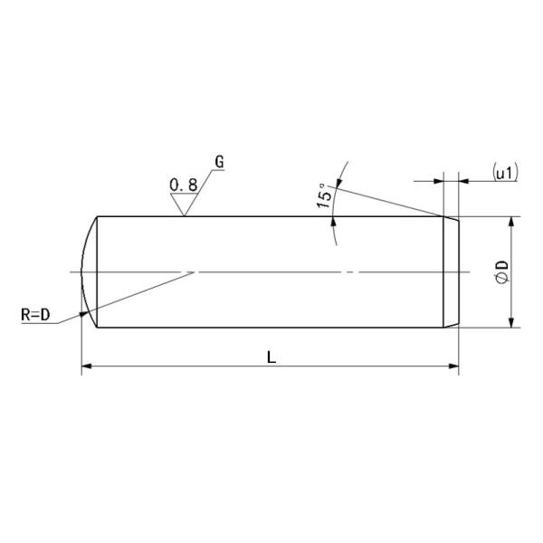 SUS303 Straight Rod Type Cylindrical Dowel Pin High Precision For Injection Mold