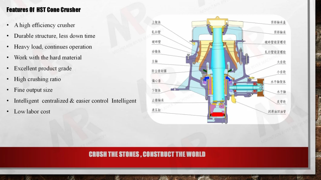 HST Series Cone Crusher Machine Single Cylinder Hydraulic Rock Mining Machine