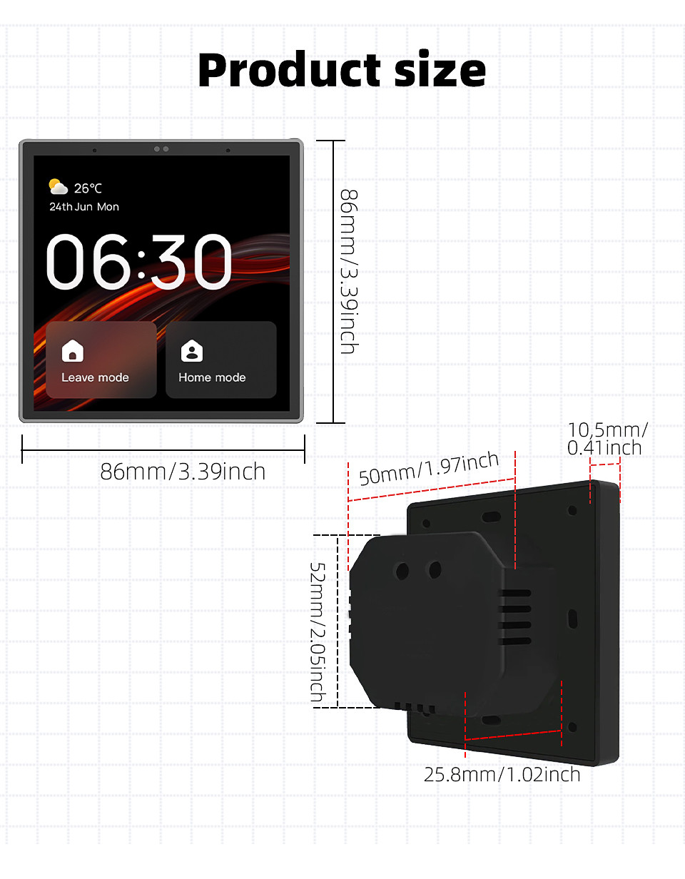 4inch Smart Display Controller The Perfect smart home autumation Solution
