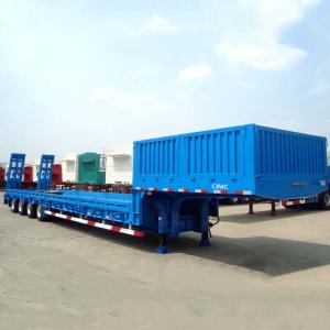 China Container Loader RGN Quad Axle 50T Low Deck Trailer wholesale