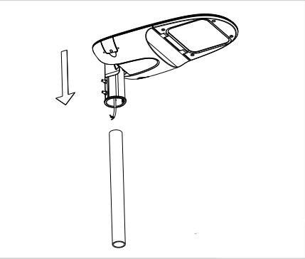 3030 Cree Chips Dimmable LED Street Lights IP66 Horizontal Type 5 Years Warranty